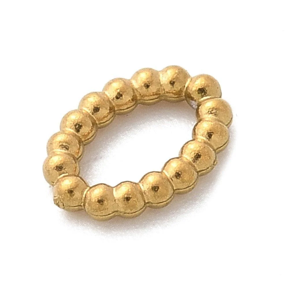 Dichte ring ovaal Goud RVS 18Kr 7x5mm- per stuk - Image 2