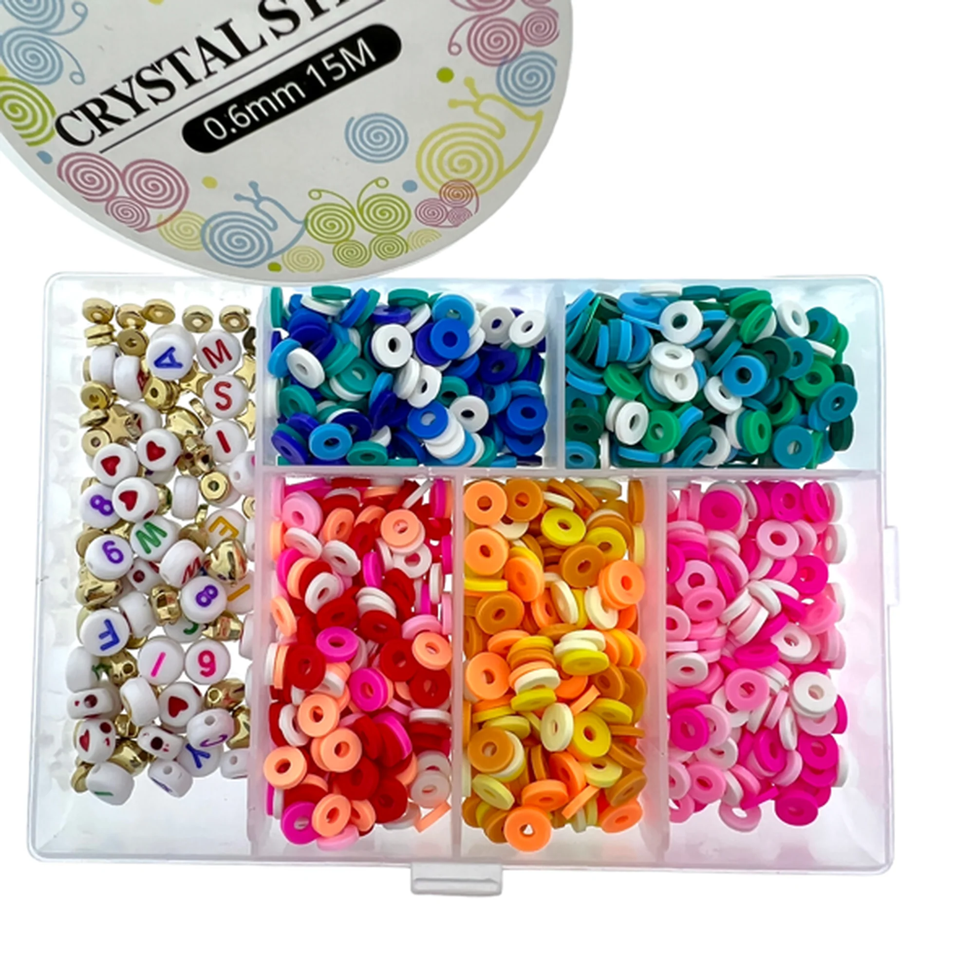 DIY disc & letter box 6mm Colors