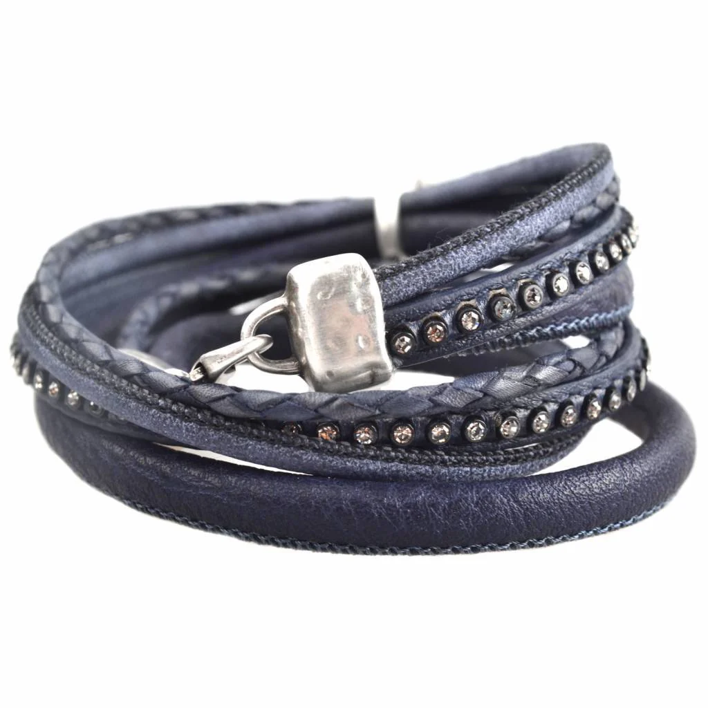 DIY dubbele Crystal Cognac bracelet - Image 2
