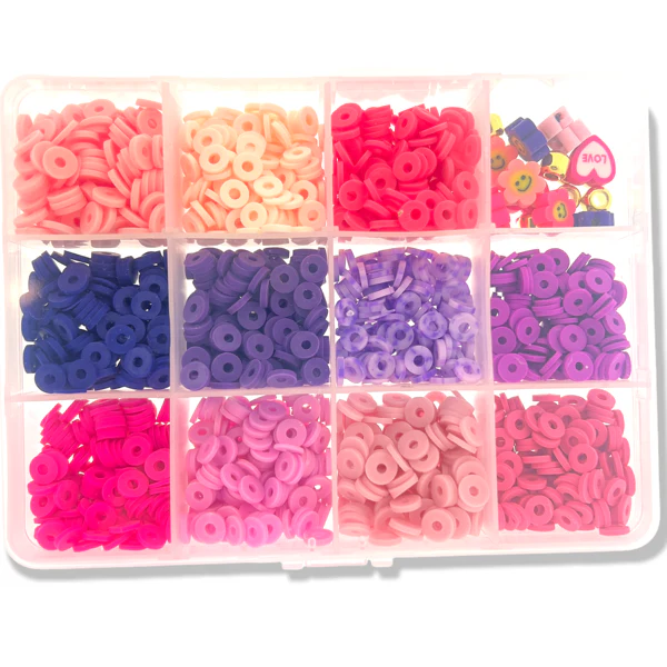 DIY set 6mm disc kralen Pink&Purple dream - Image 2