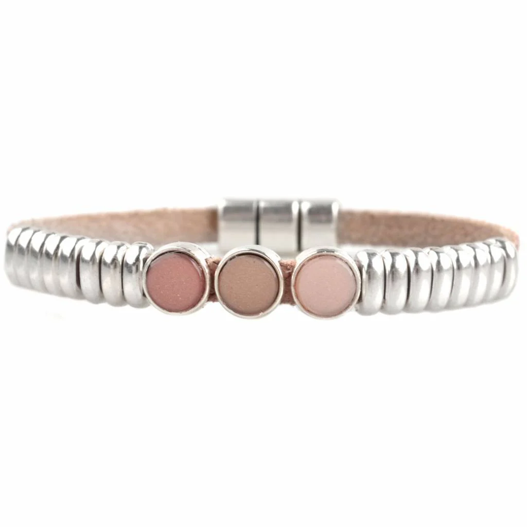 DIY set armbanden polaris 3 stuks Nude Pink - Image 2