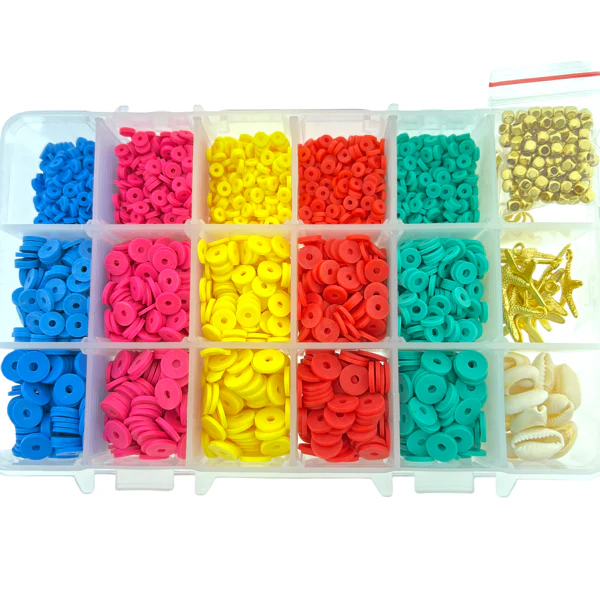 DIY set Disc 6x1mm Beach set 4-6-8mm
