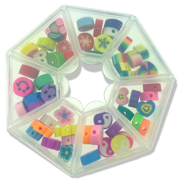 DIY set polymeer kralen mix - 56 stuks - Image 2