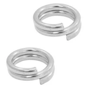 Dubbele ringetjes Zilver 6x1mm ±200 stuks