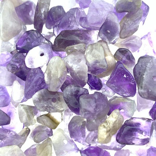 Edelsteen chips Amethist 5x8mm - 18-20cm - Image 2