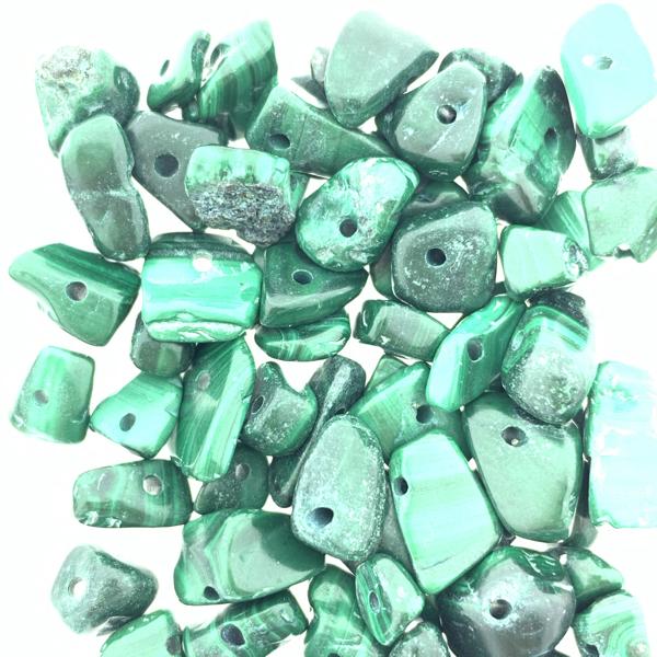 Edelsteen chips Malachiet 5x8mm - 20 gram