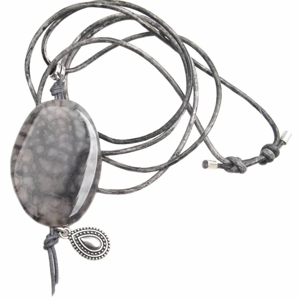 Edelsteen hanger DIY Zwart sand - Image 2