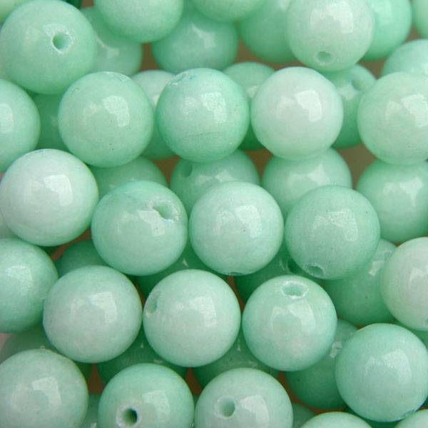 Edelsteen Jade aquamarijn groen rond 8mm