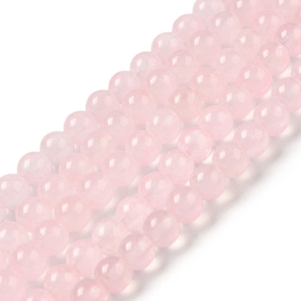 Edelsteen Jade kraal rond Roze 4mm - per 20 stuks