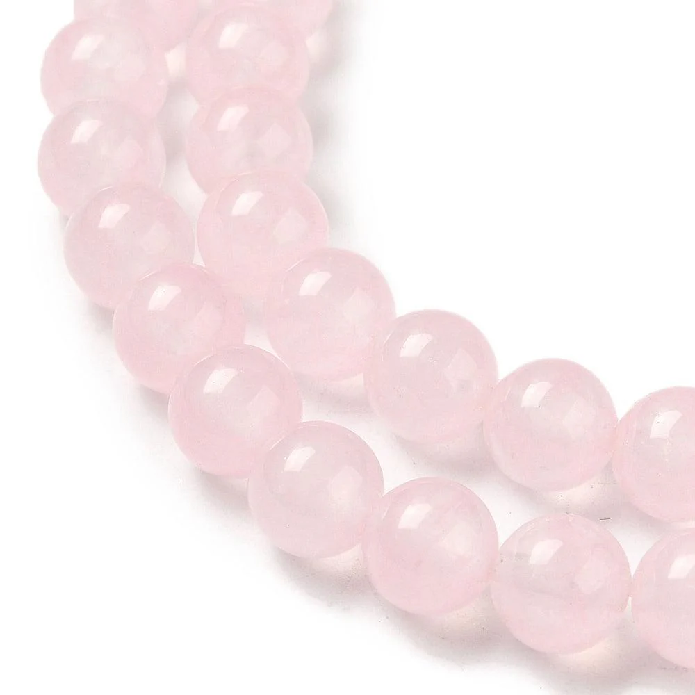Edelsteen Jade kraal rond Roze 4mm - per 20 stuks - Image 2