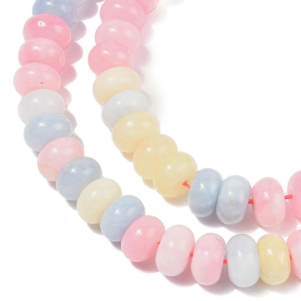 Edelsteen kralen Jade pastel mix 10x6mm- 10 stuks - Image 2