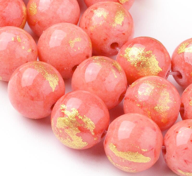 Edelsteen jade roze goud 4mm - 25 stuks - Image 3