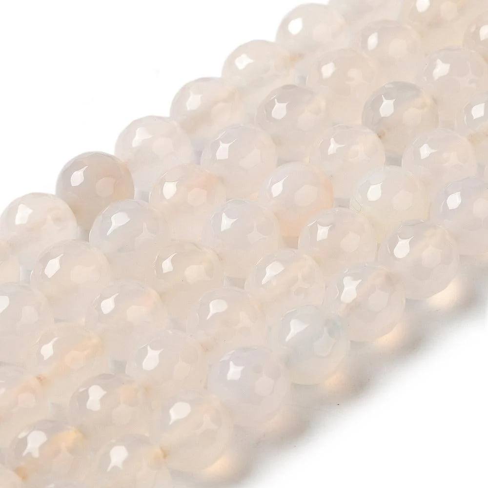 Edelsteen kraal agaat old lace 8mm
