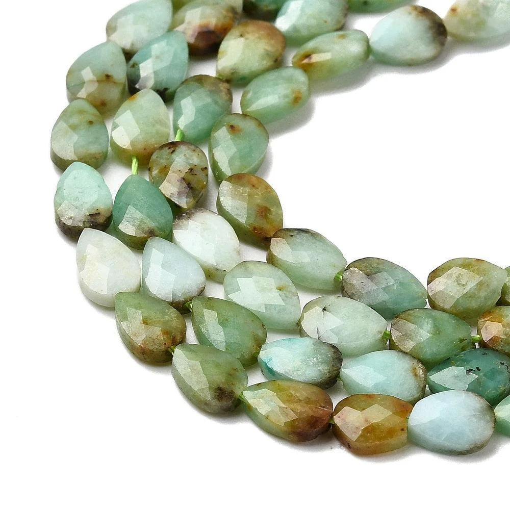Edelsteen kraal druppel Chalcedoon 6mm - per stuk - Image 2