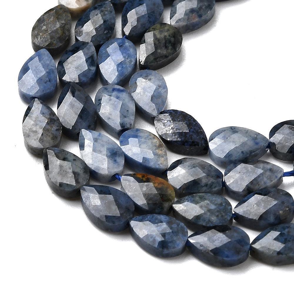 Edelsteen kraal Dumortieriet facet Druppel Blauw 6mm - per stuk - Image 2