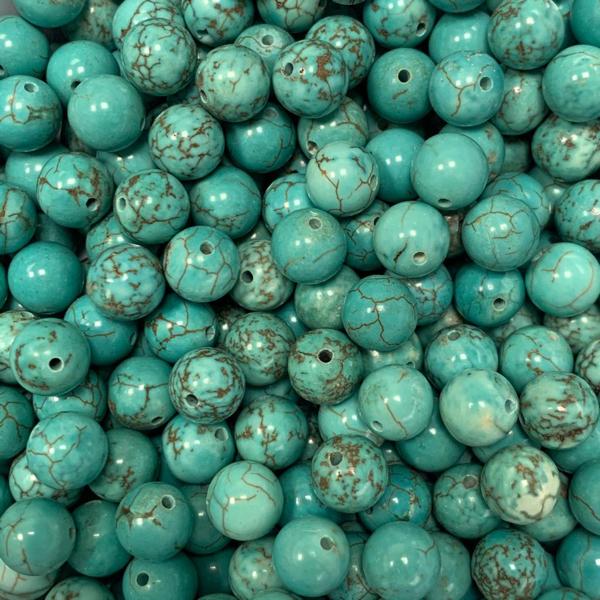 Edelsteen kraal Green Turquoise rond 8mm