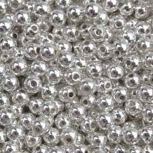 Edelsteen kraal Hematiet silver plated rond 8mm - 15 stuks - Image 2