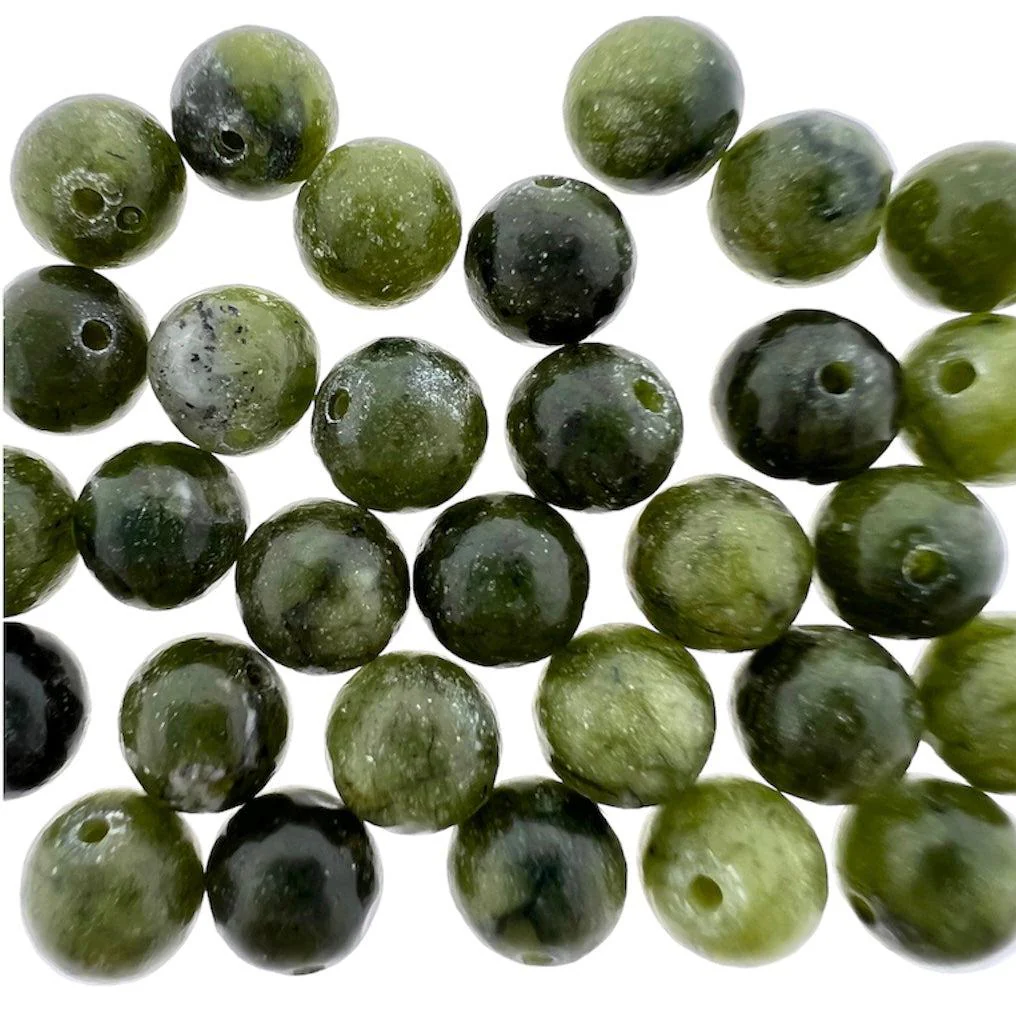 Edelsteen kraal jade groen rond 6mm - 15 stuks - Image 2