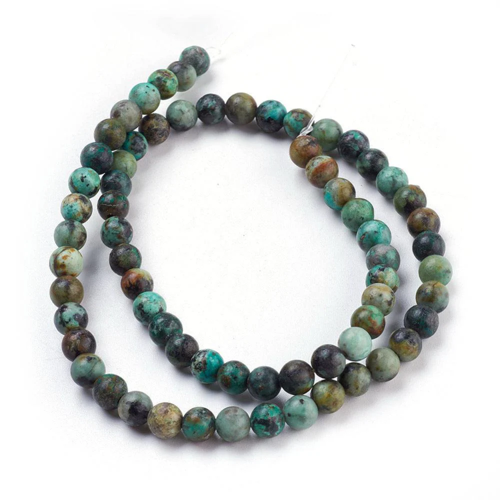Edelsteen kraal rond afrikaans turquoise jasper 6mm - 15 stuks - Image 3