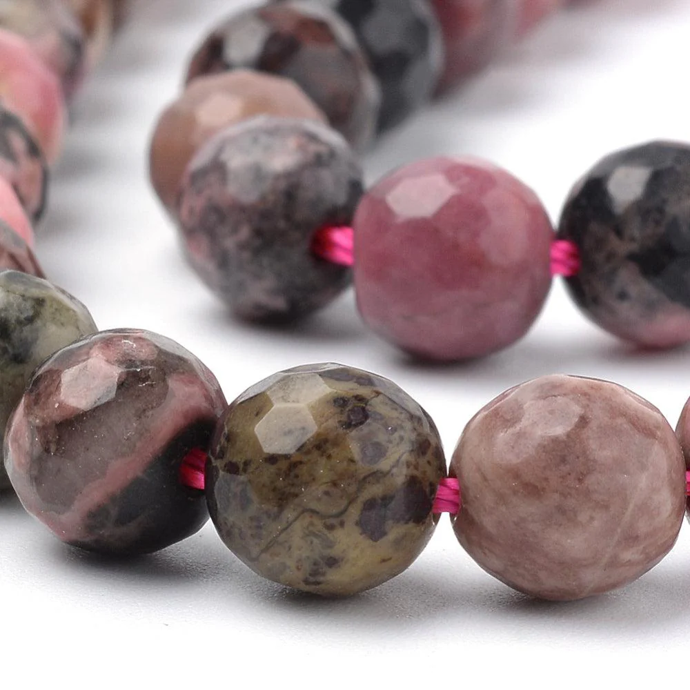 Edelsteen kraal rond rhodonite 4mm - 10 stuks - Image 2