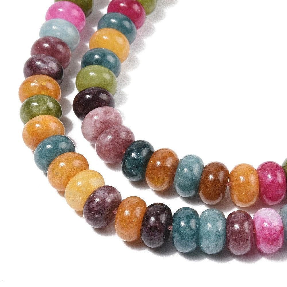Edelsteen kralen Jade mix 10x6mm- 10 stuks - Image 2