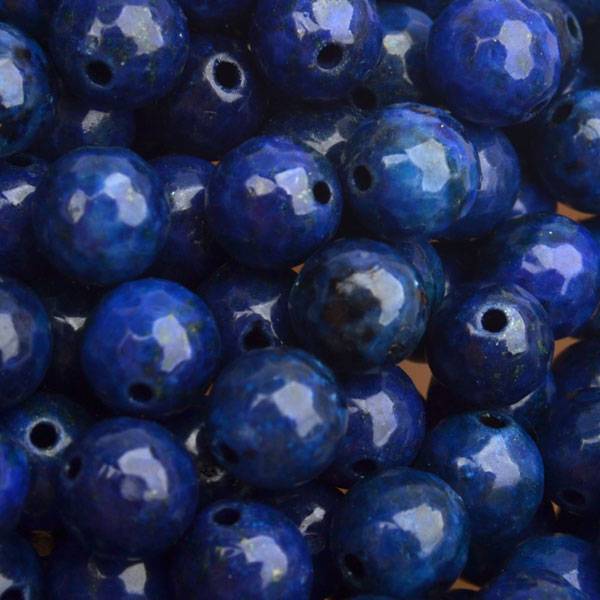 Edelsteen Lapis Lazuli facet blauw rond 8mm