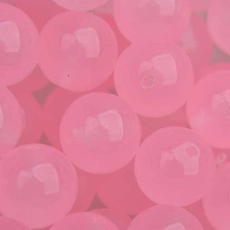 Edelsteen rond Jade roze 10mm