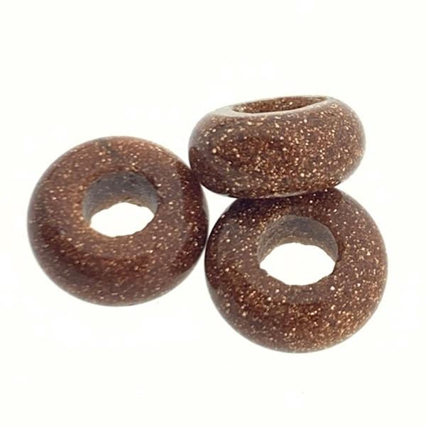 Edelsteen rondel Goldstone 10x4,5mm Ø4mm