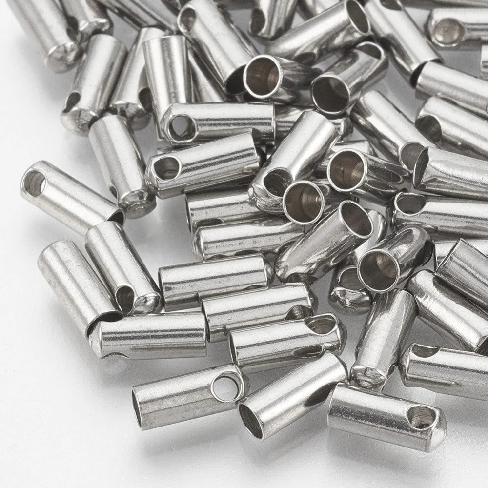 Eindkap Ø2mm zilver RVS 7x2,5mm - per stuk - Image 2