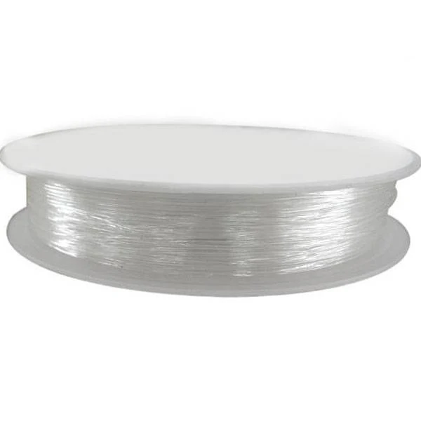 Elastisch transparant nylon 0.5mm - 18 meter