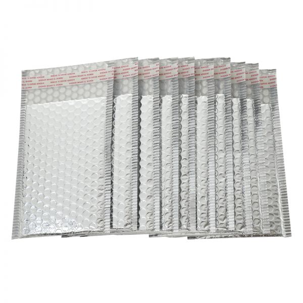 Envelop met bubbeltjesplastic zilver 25x15cm - Image 2