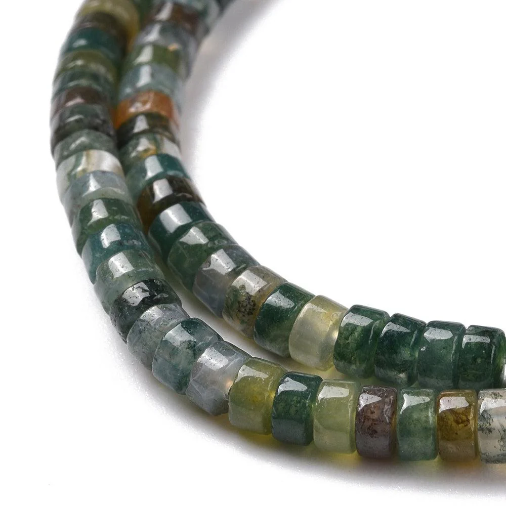 Disc indian agaat mix 4x2mm- per 10 stuks
