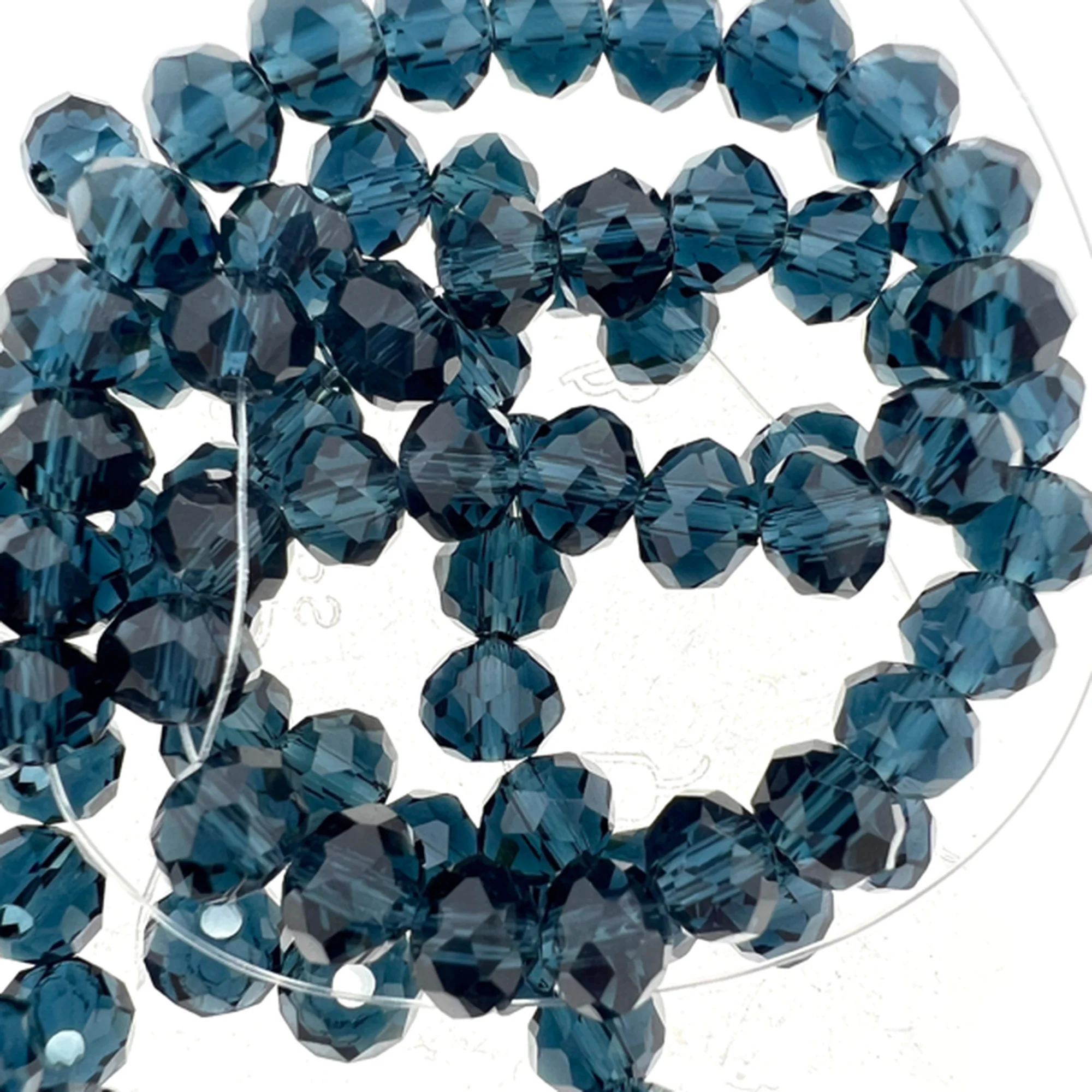 Facet rondel Dark Blue 6x5mm - 80 stuks