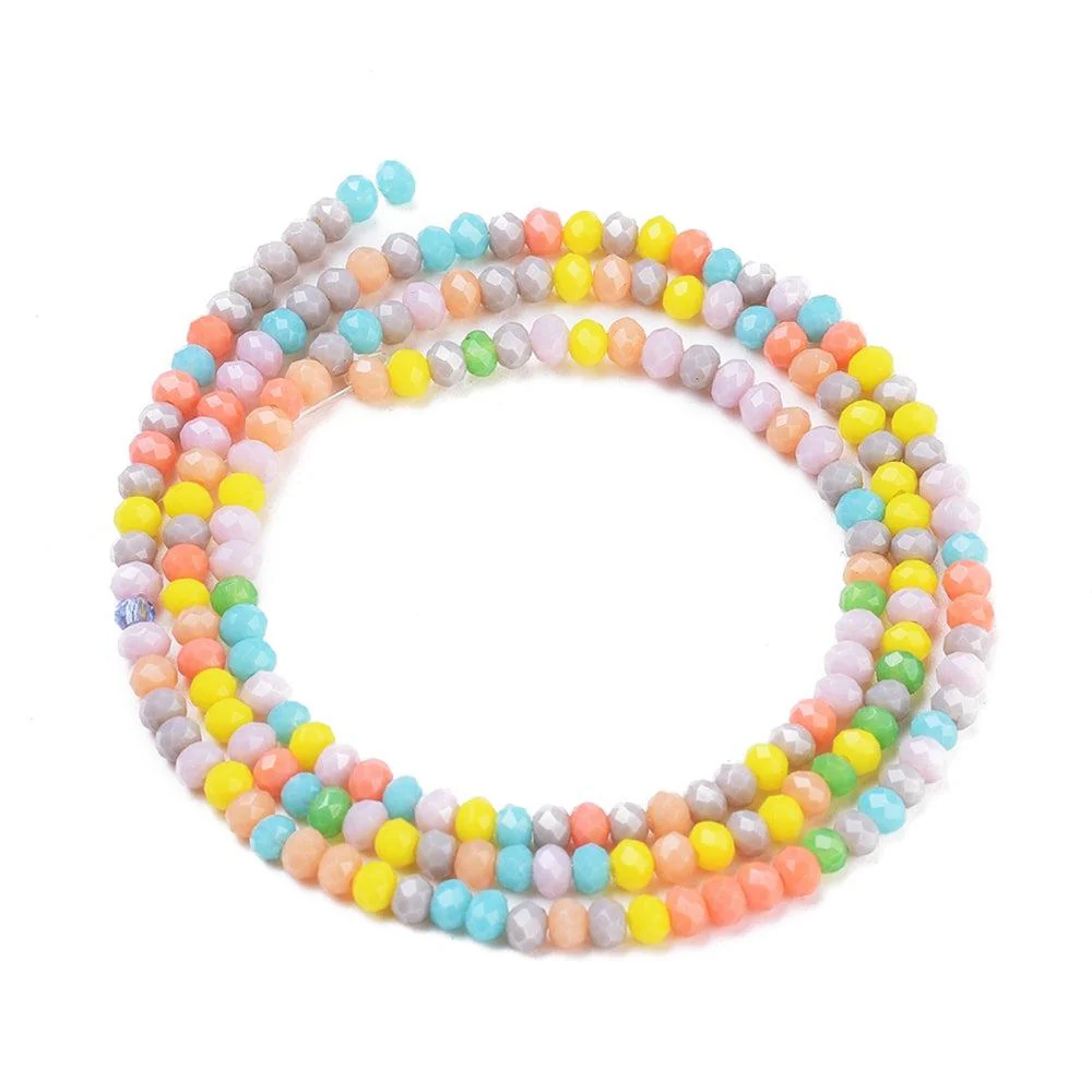 Facet rondel mixed color 3mm- ±185 stuks - Image 2