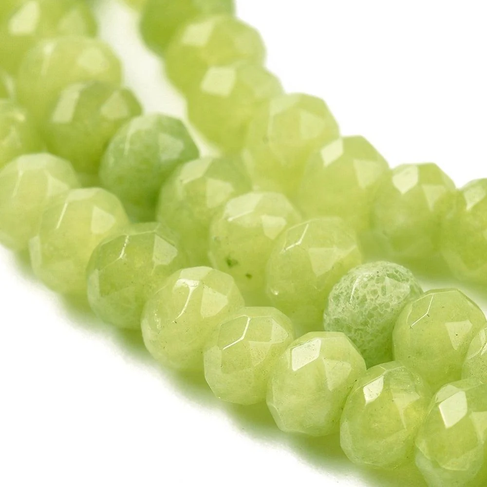 Facet rondel Lime Green 4mm - ±28 stuks - Image 2