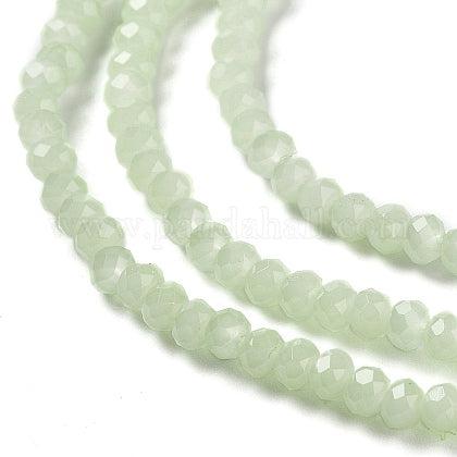 Facet rondelle pale green 3x2mm- per ±135