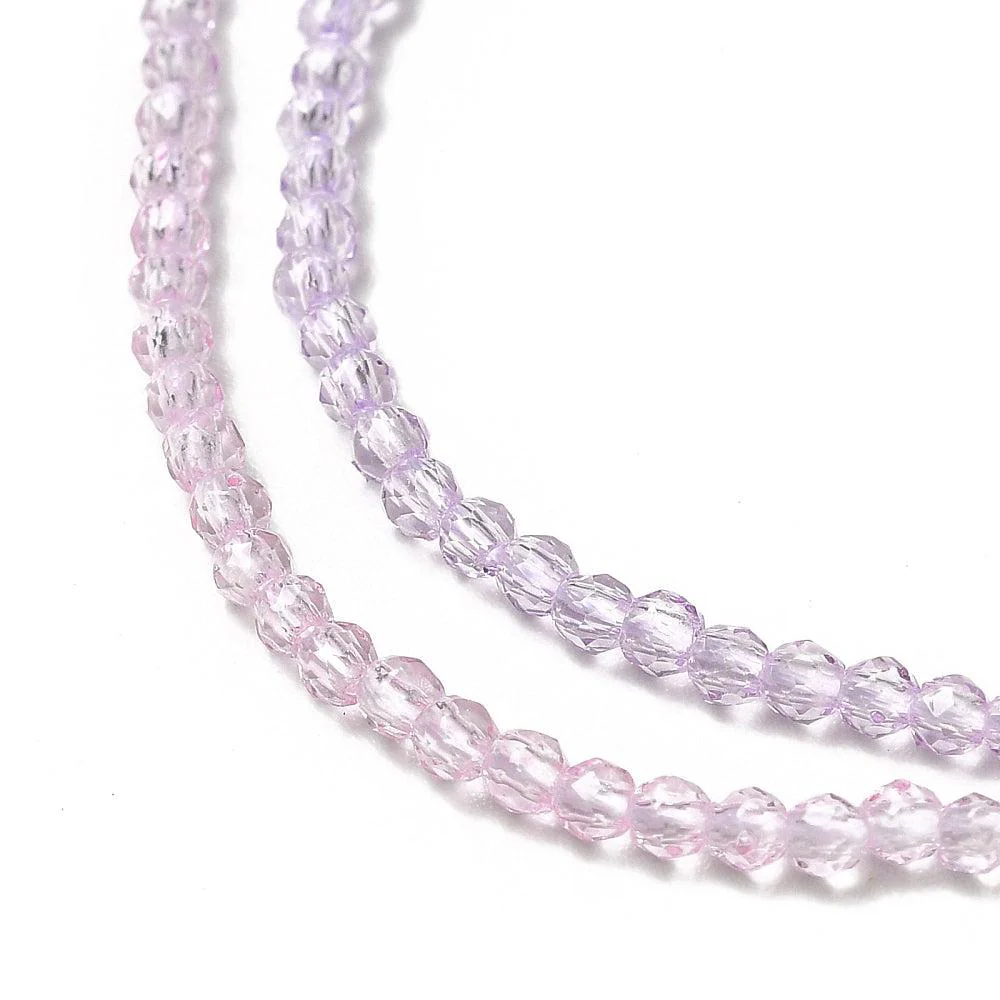 Facet rondelle pink, turquoise & lilac 2mm- per ±180 stuks - Image 2