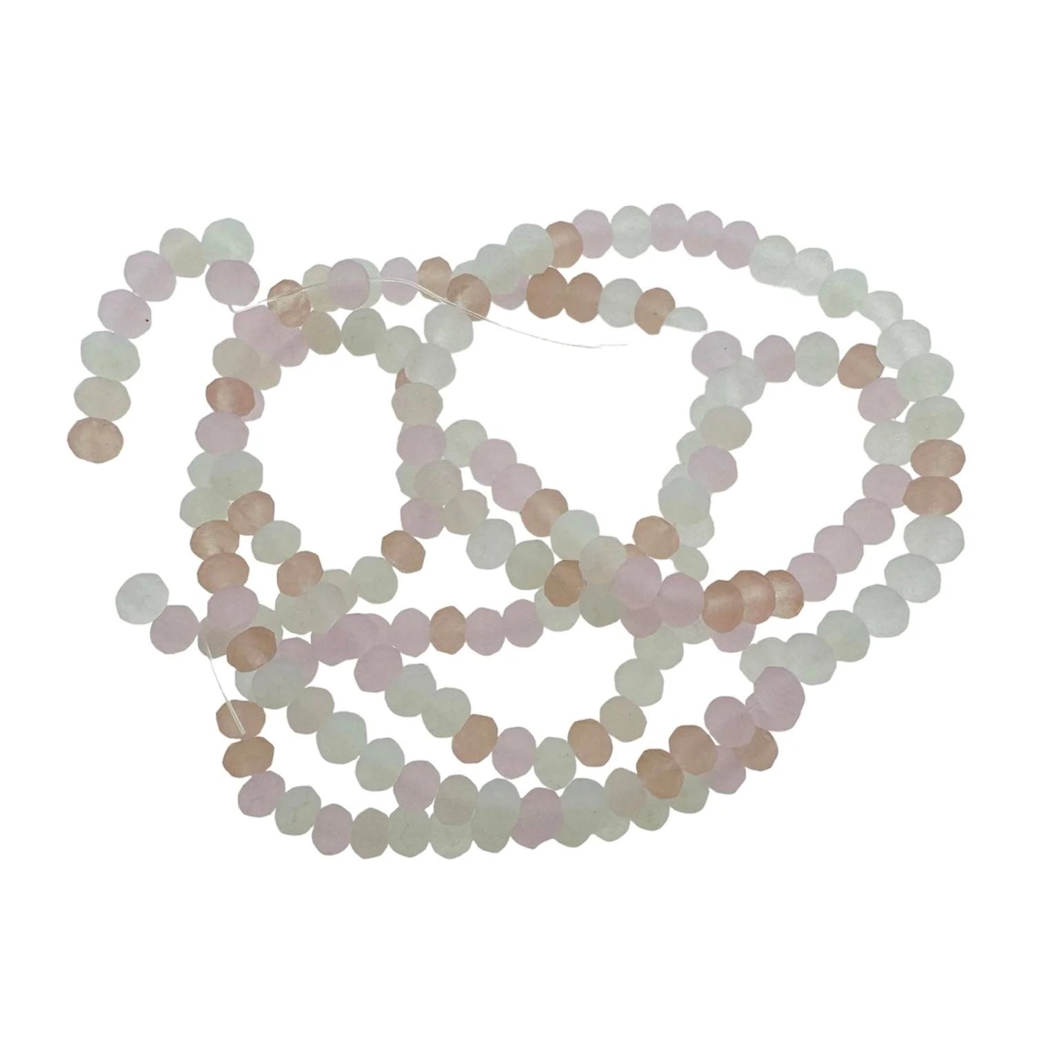 Facet rondelle roze mix 3x2mm- ±182 stuks