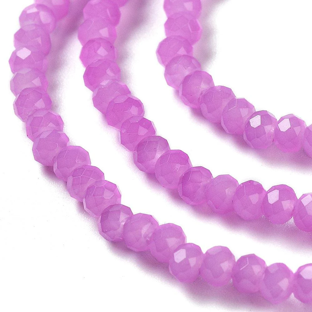 Facet rondelle violet 3x2mm- per ±158