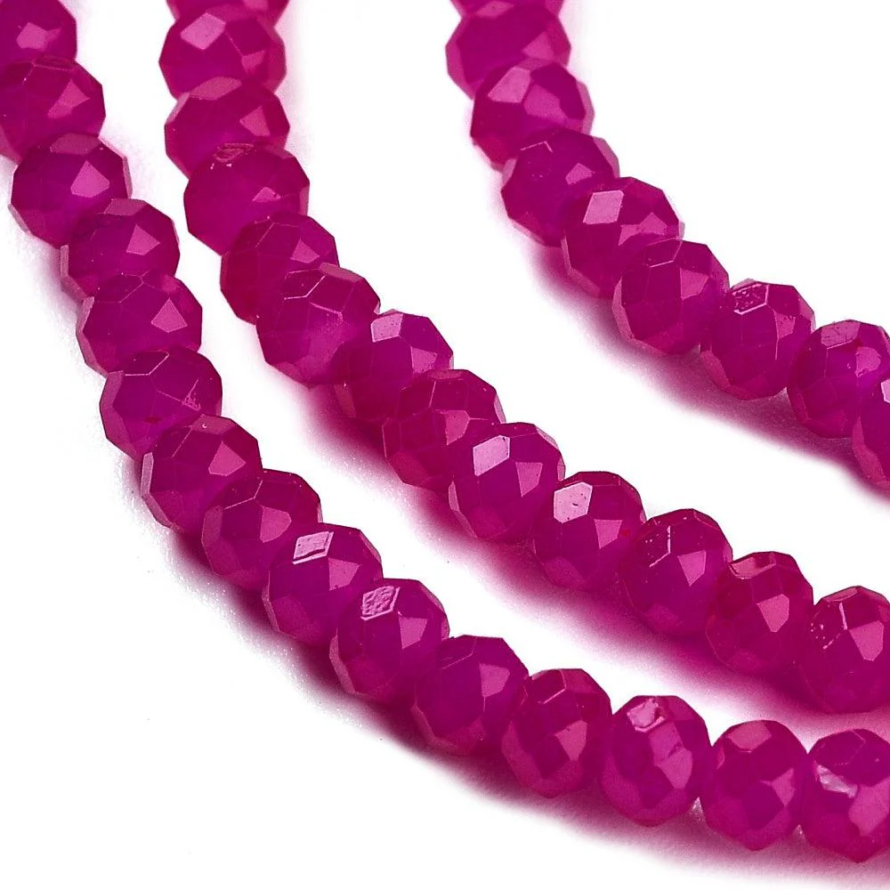 Facet rondelle violet red 3x2mm- per ±158