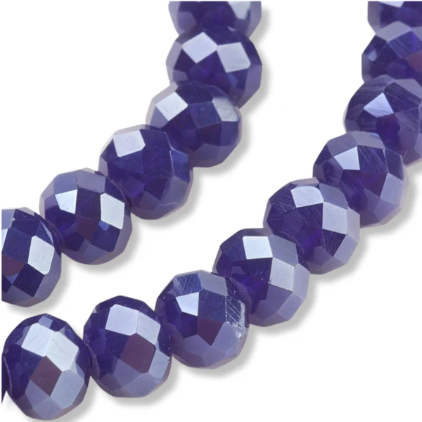 Facetkralen rondel Midnight Blue 6x4mm - ±80 stuks - Image 2