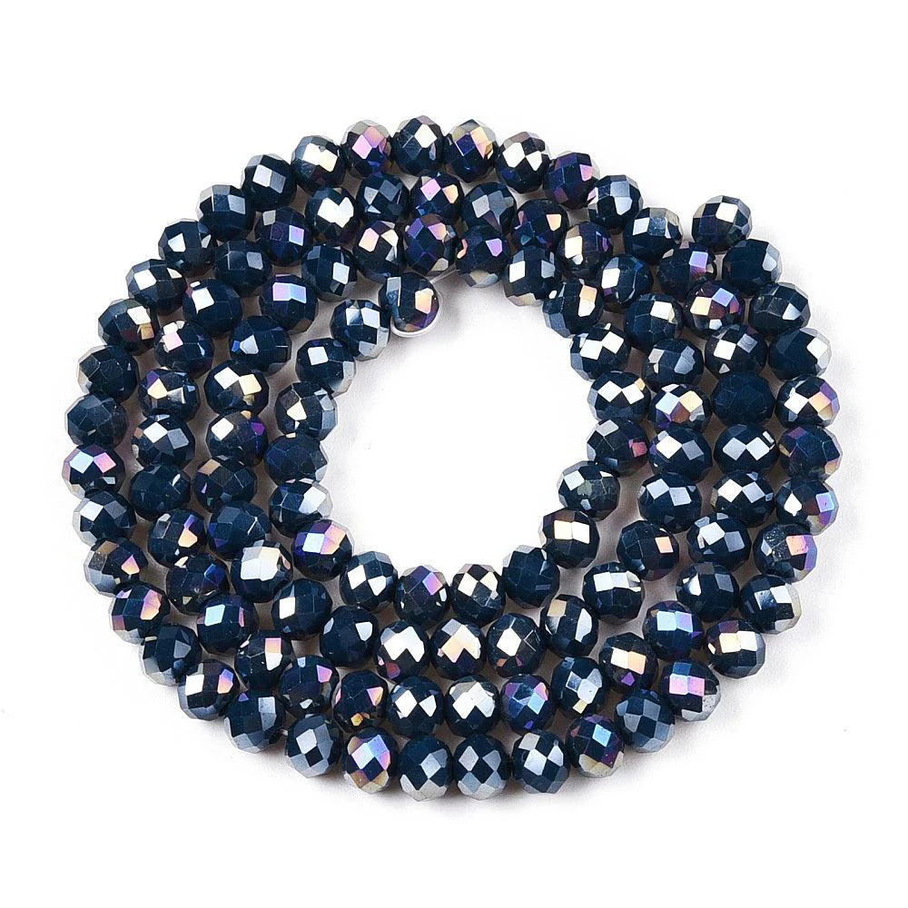 Facetkralen Steel Blue 4x3mm - ±110 stuks - Image 2