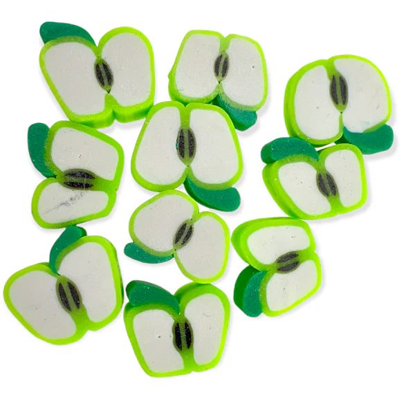 Fimo kralen appel groen 10mm - 10 stuks