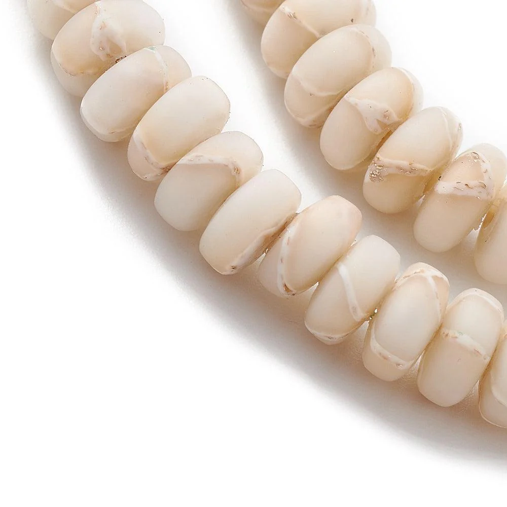 Fimo kralen bisque 6x3mm- 20 stuks