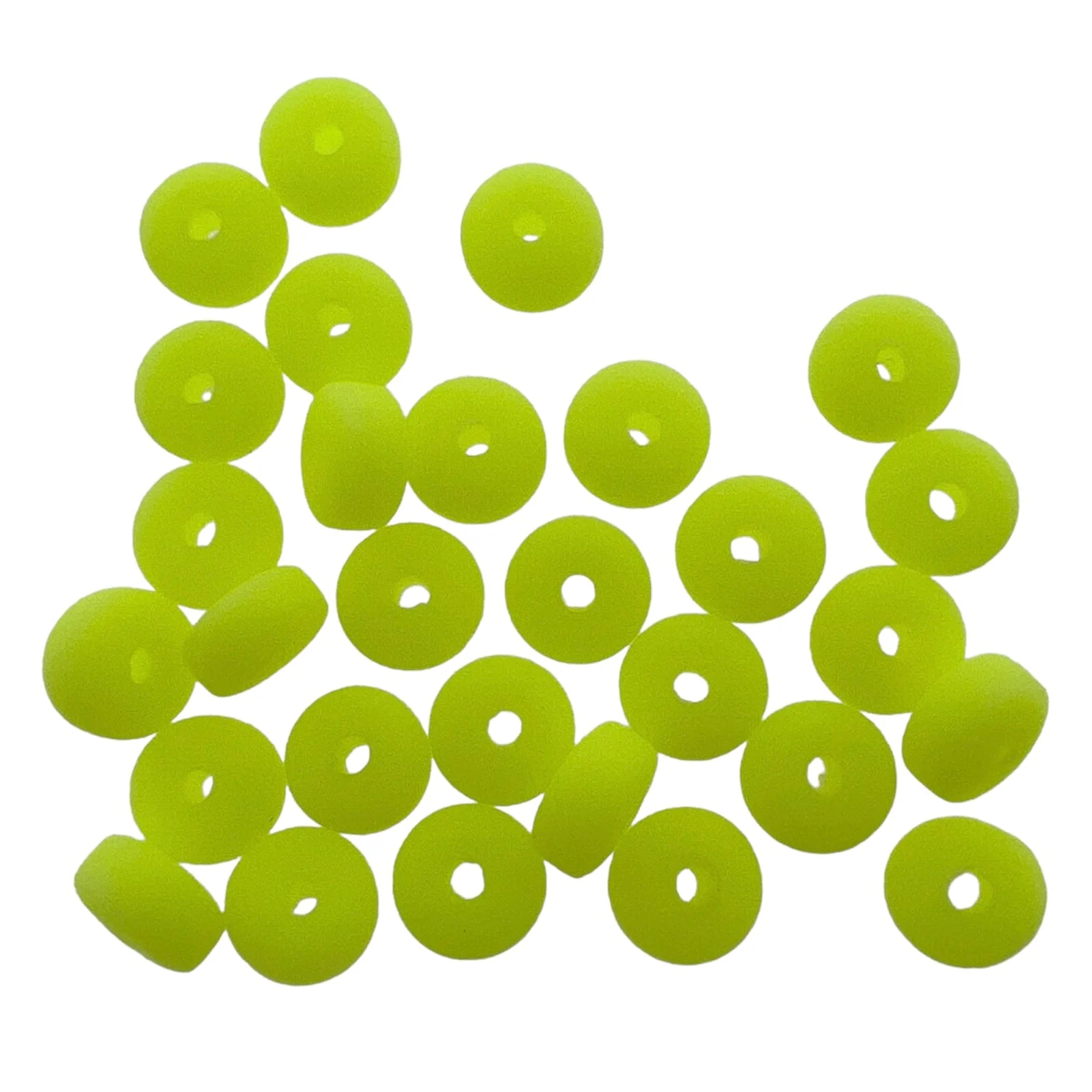 Fimo kralen candy geel 7mm -±30 stuks
