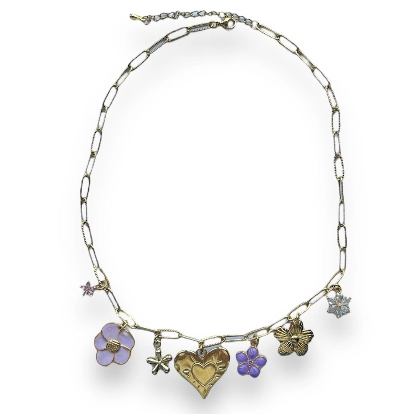 Flower lilac ketting Stainless steel - Image 5