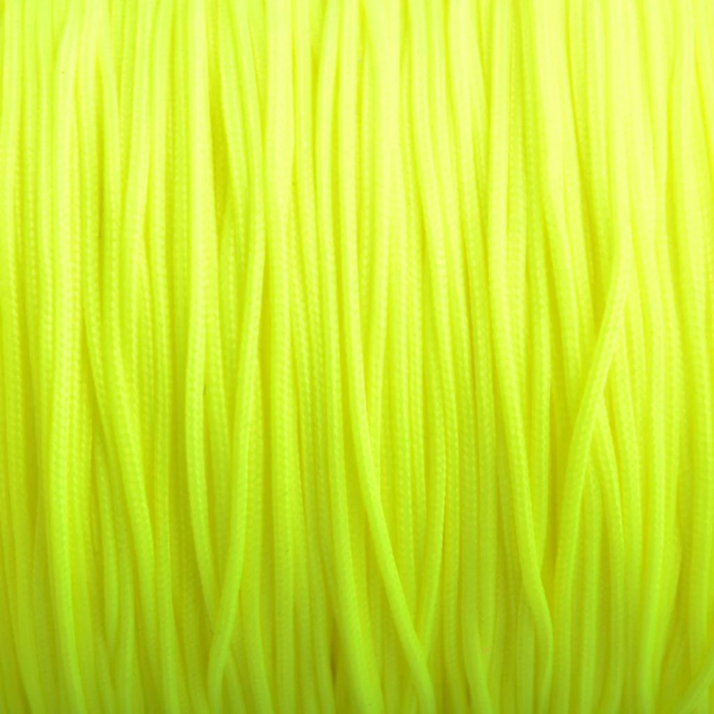 Nylon rattail koord fluor geel 0.8mm - vanaf 5 meter