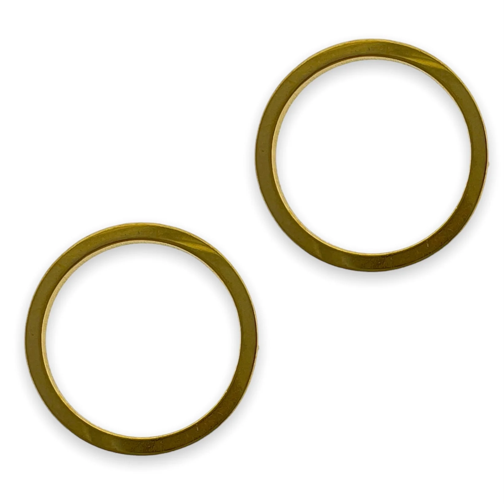 Gladde ring goud Stainless Steel 20x0.8mm - per stuk