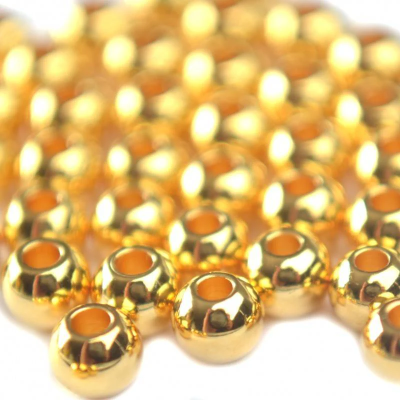 Gladde ronde kraal Goud 24kr DQ 4mm - 20 stuks