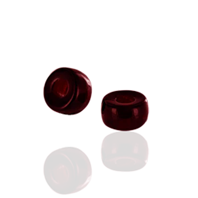 Glaskraal Dark Red 6mm Ø1.8mm - 10 stuks